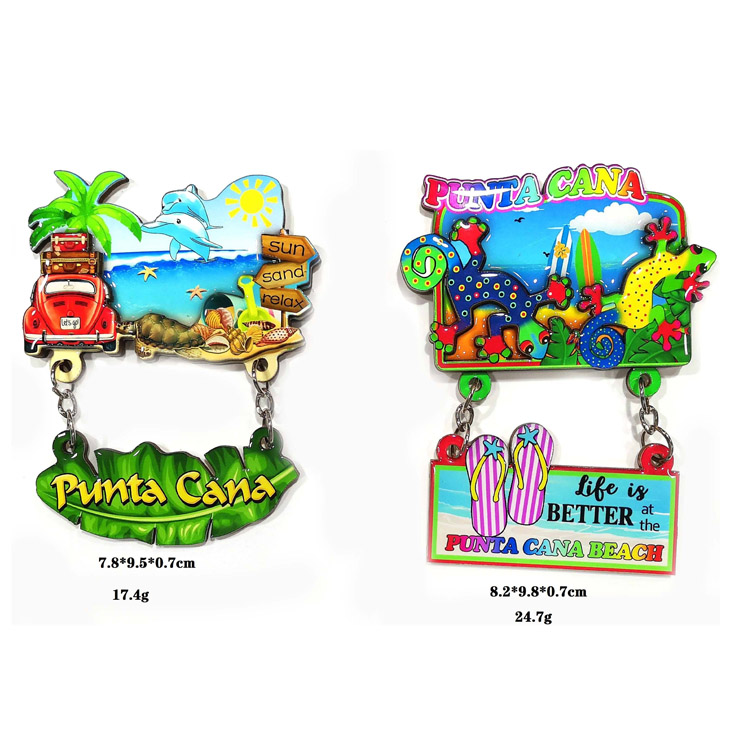 3D কাস্টমাইজযোগ্য ভূমধ্য ডিজাইন স্যুভেনির ফ্রিজ ম্যাগনেট