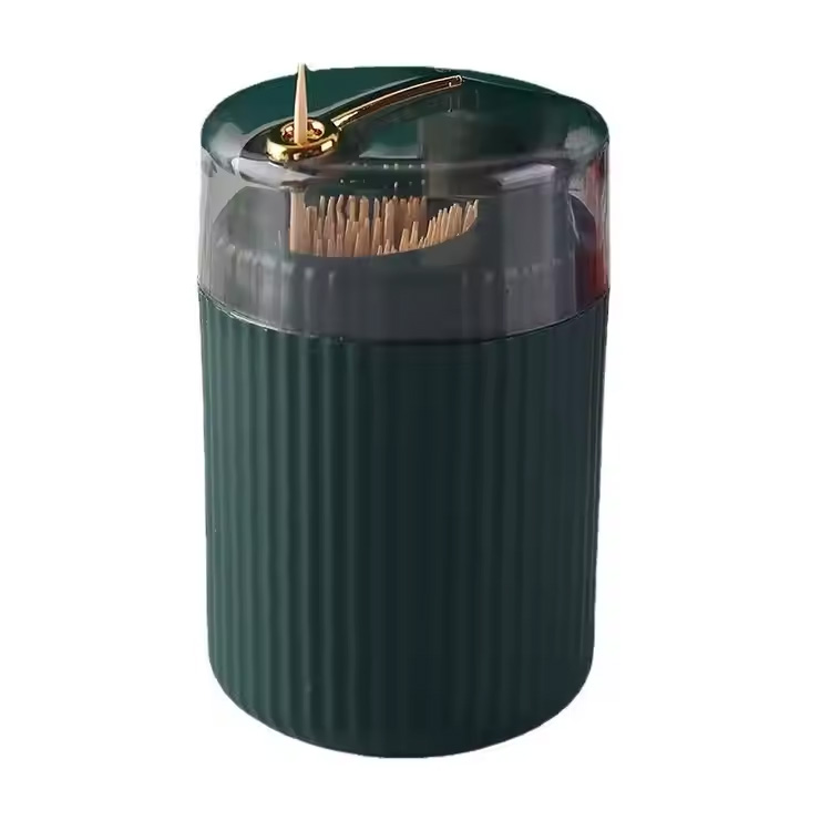 ডিসপেনসার পুশ-টাইপ স্টোরেজ বক্স টুথপিক ক্যানিস্টার হোল্ডার