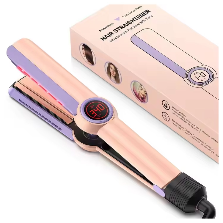 হাই পারফরম্যান্স হেয়ার স্ট্রেইটনার ওয়াইড প্লেটস ফ্ল্যাট আয়রন