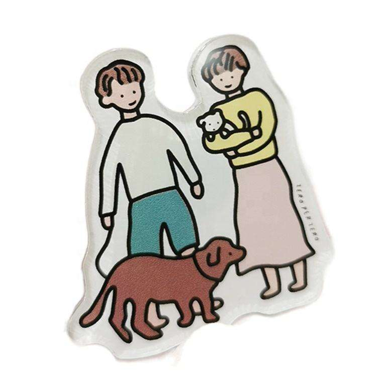 স্বচ্ছতা ক্রিয়েটিভ এক্রাইলিক রেফ্রিজারেটর ম্যাগনেটিক স্টিকার